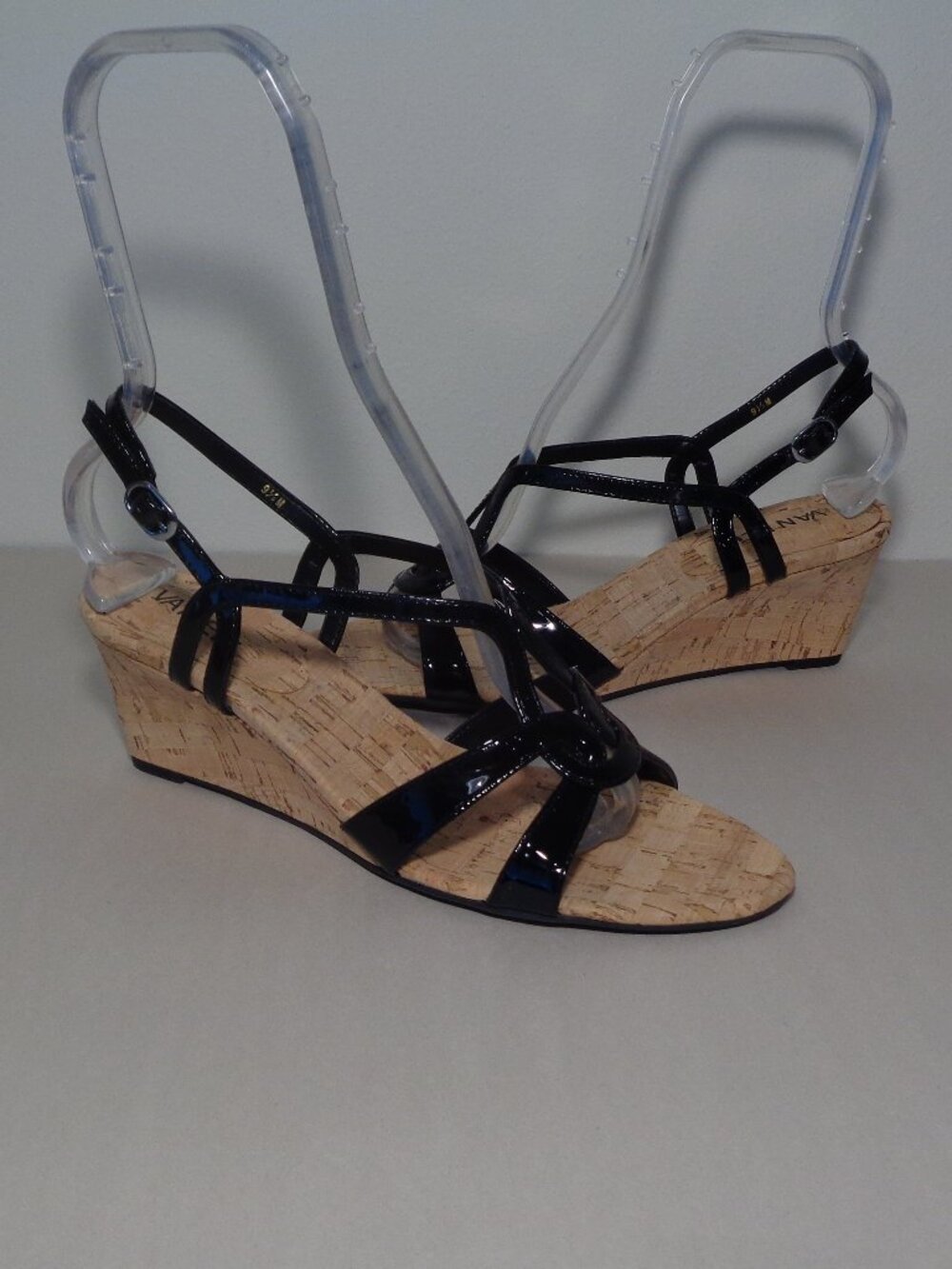 Vaneli Size 9.5 / MATTY / Black / Leather / Heeled Sandals New Women's Shoes
